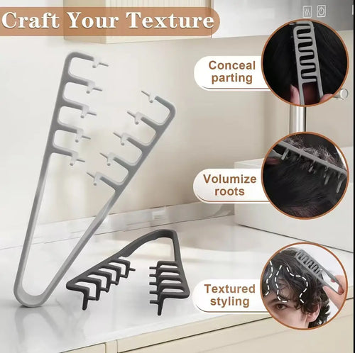 Anti‑Slip Hair Parting Clip, Soft Rubber Hair Styling Sectioning Tool, Men Women Hair Posi tioning Clip for DIY Hairstyle Barber